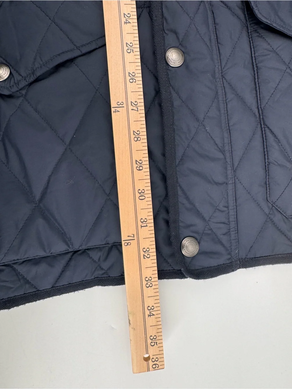 Polo Ralph Lauren Iconic Quilted Vest 2XLT Big Tall Navy Leather Trim